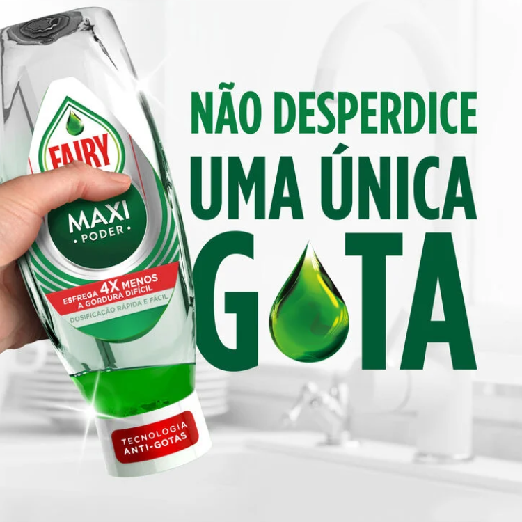 Detergente manueal para loiça Fairy Maxi Poder Original 2x450ml