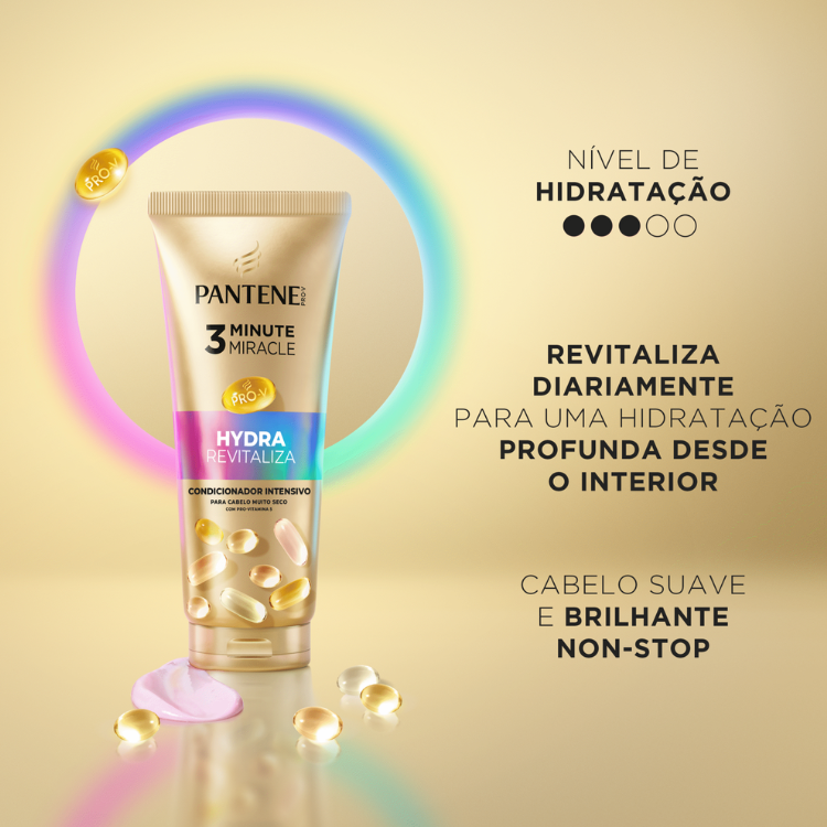 Condicionador Pantene Hydra Revitaliza 3 minute miracle 220ml