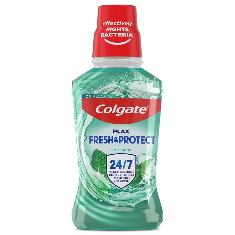 Elixir sem Álcool Colgate Plax Fresh & Protect Soft Mint 250ml