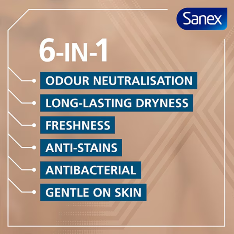 Sanex MEN Roll On Deodorant Acive Control 6in1 72h 50ml